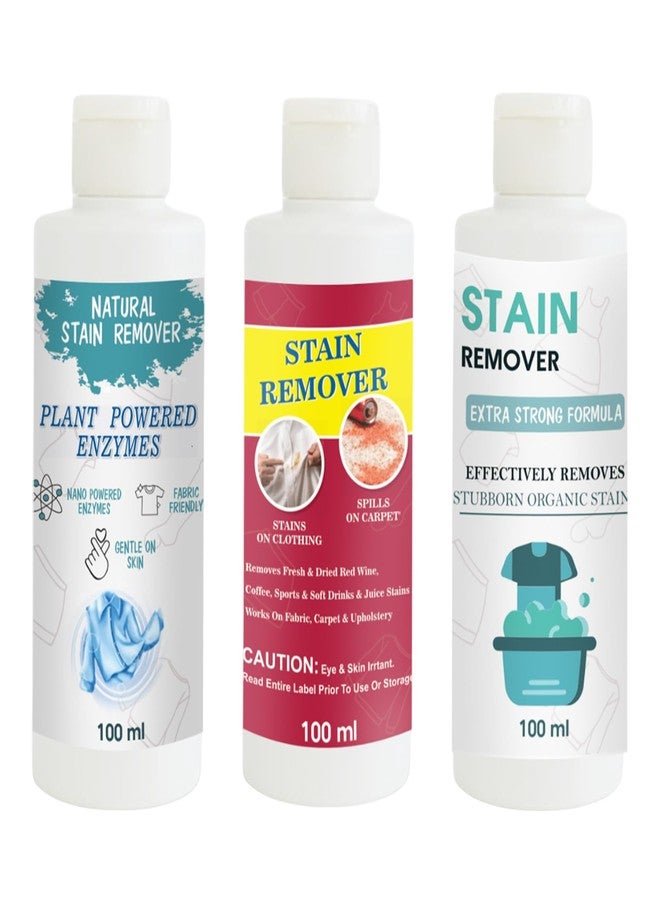 مجموعة مزيلات بقع توفوس: مزيل بقع القمصان، والأحمر، والدمى | محلول تنظيف متعدد الأسطح للملابس والأقمشة والمفروشات (100 غرام لكل عبوة) - Image 1